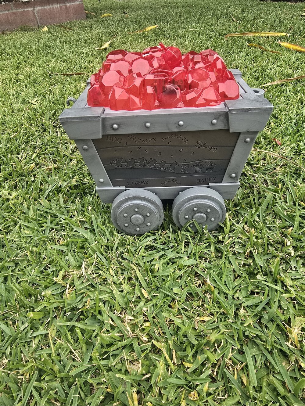 Red AMC Snow White Mine Train Popcorn Bucket.